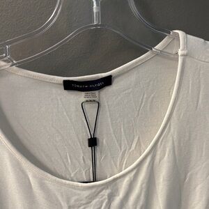 Tommy Hilfiger Women's Cream Short Sleeve Tee